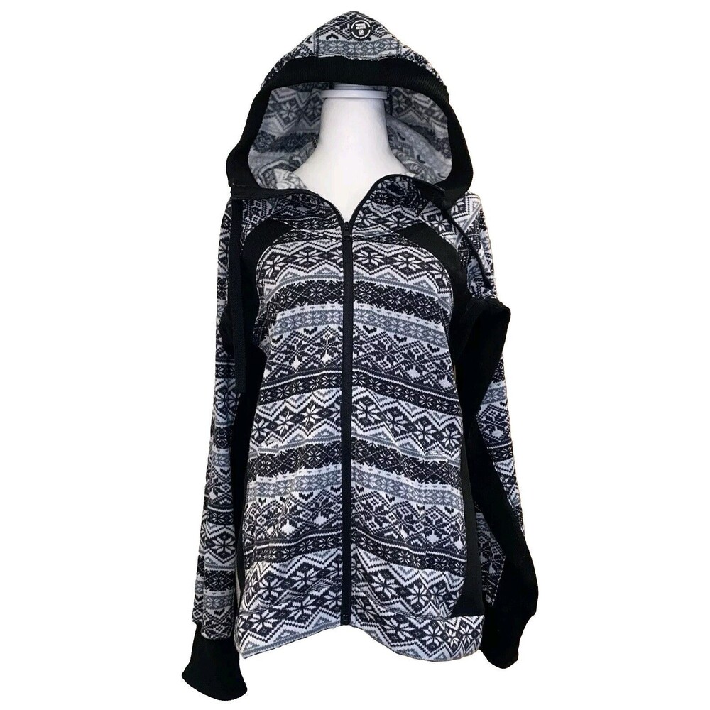 Outfitter Trading Co Women’s Jacket Size Medium Full Zip Geometric Fair Isle